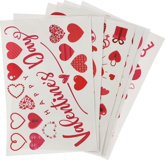 Изображение Walentynkowa dekoracja okna elektrostatyczna MIX