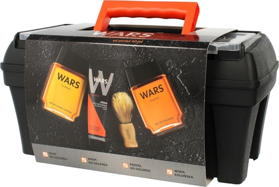 Изображение Wars Wars Zestaw prezentowy - Skrzynka Classic (woda po/gol 90ml+krem do gol.65g+woda koloska 90ml+pdzel)