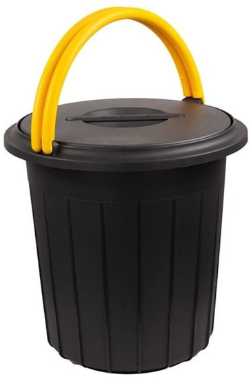Picture of Waste bin Ecosolution 16L 33x33x33 5cm dark gray/yellow 8009115034155