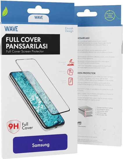 Picture of Wave Full Cover Tempered Glass, Samsung Galaxy S21, Black