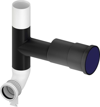 Изображение WC caurule Dn70 ar 90° atzaru pa labi (9820078)