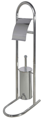 Изображение WC komplekts ar birsti un tualetes papīra turētāju