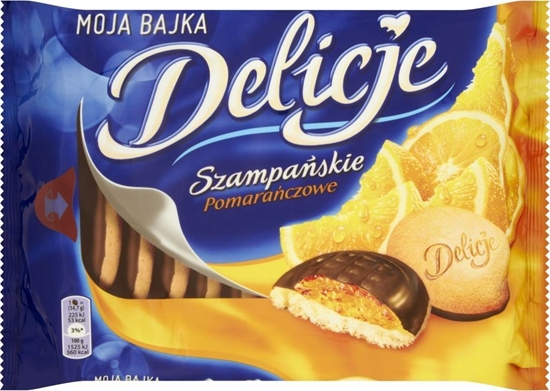 Изображение Wedel Ciastka DELICJE Szampaskie pomaracza 294g