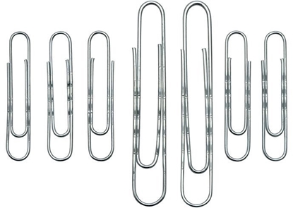 Picture of WEDO Aktenklammern 77 mm gewellt glanzverzinkt. 100 St.