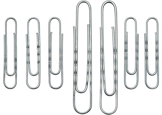 Picture of WEDO Aktenklammern 77 mm gewellt glanzverzinkt. 100 St.