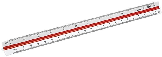 Picture of WEDO Dreikantmaßstab 30 cm Architekt 1 weiß