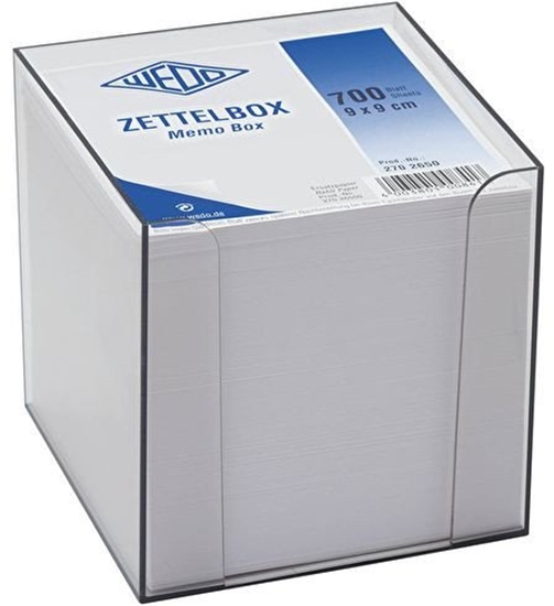 Picture of WEDO Zettelbox gefüllt 9,5 x 9,5 cm ra
