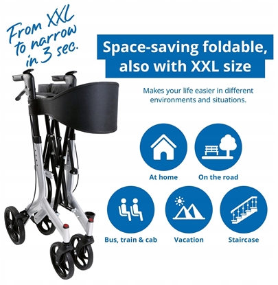 Attēls no Weinberger Aluminium-Rollator XXL