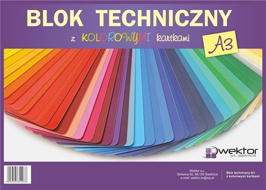 Picture of Wektor Blok techniczny A3 8k kolorowy