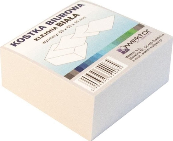 Picture of Wektor Kostka klejona biaa 85x85mm 3,5cm