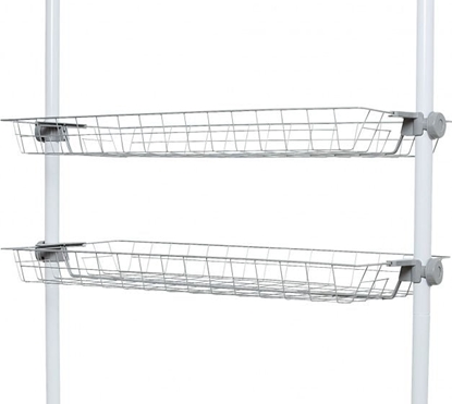 Picture of Wenko kosze magazynowe Herkules 94 x 8 x 38 cm stal nierdzewna szara 2 sztuki