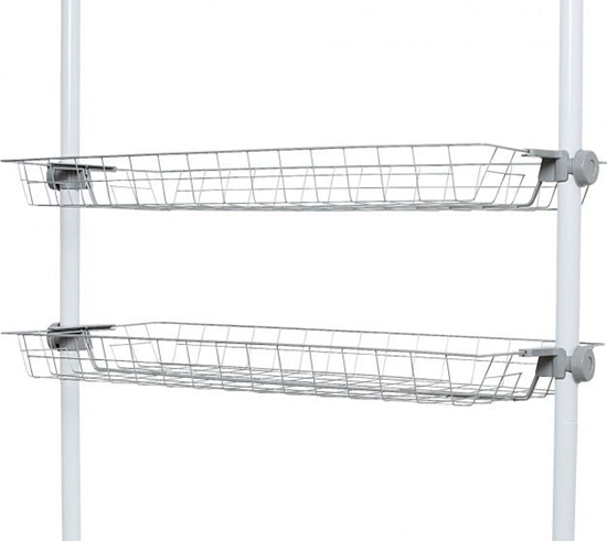 Picture of Wenko kosze magazynowe Herkules 94 x 8 x 38 cm stal nierdzewna szara 2 sztuki