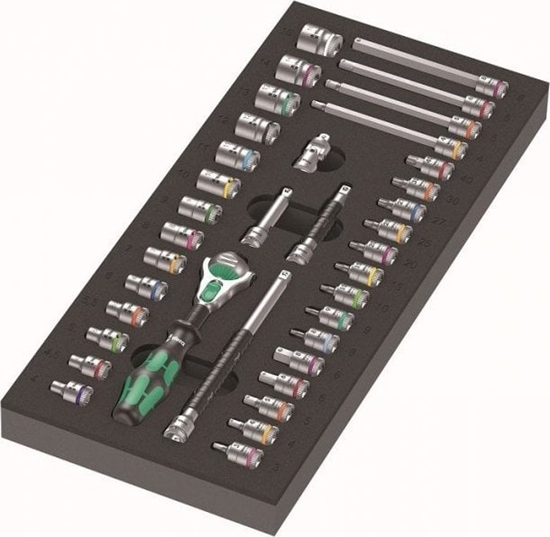 Picture of Wera 9720 A Zyklop Knarre Set 1 Schaumstoffeinlage