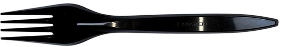 Изображение Widelce wielorazowe czarne 8szt