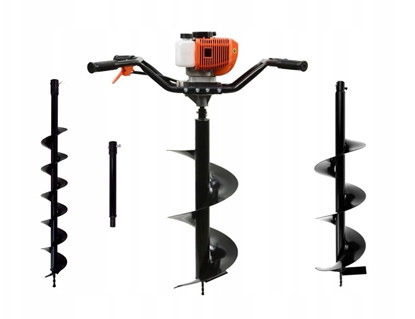 Attēls no wider spalinowy(2os.) + wierta(10cm,20cm,30cm) + adapter 50cm (1/2)