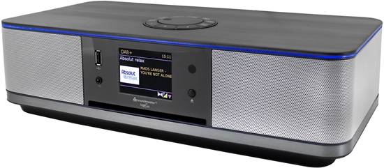 Picture of Wiea Soundmaster Soundmaster ICD2023SW przenony system stereo Cyfrowy 15 W DAB+, FM, PLL Szary, Srebrny Odtwarzacz mp3