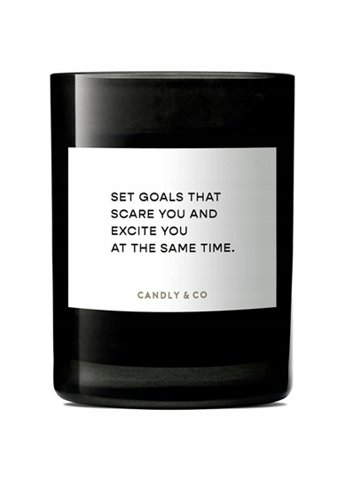Picture of wieca sojowa w szkle CANDLY&CO, Set Goals That Scare You, zapach No.4, 250g