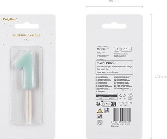 Изображение wieczka 1 jasno niebieska 5.5cm