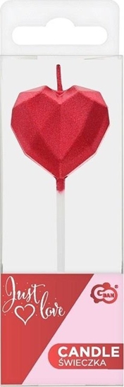 Изображение wieczka piker serce diament czerwone 10.5x3.5cm