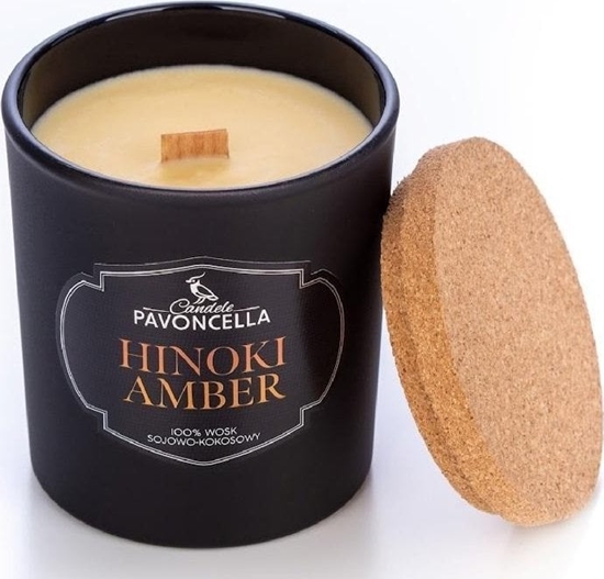 Picture of wieczka sojowa Hinoki Amber czarna 135g