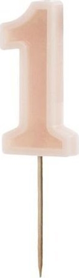 Picture of wieczka urodzinowa 1 brudny ró 6cm