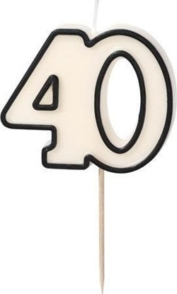 Attēls no wieczka urodzinowa 40 biao-czarny 5,5cm