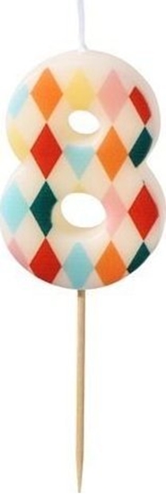 Picture of wieczka urodzinowa 8 romby 5,5cm