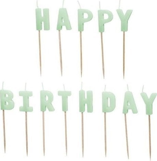 Picture of wieczki Happy Birthday 2,5cm 13szt