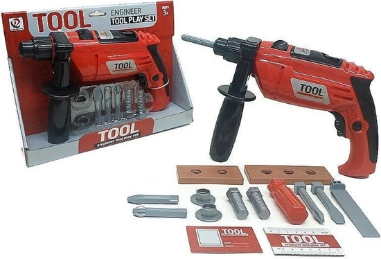 Изображение Wiertarka na baterie z zestawem wkrtów