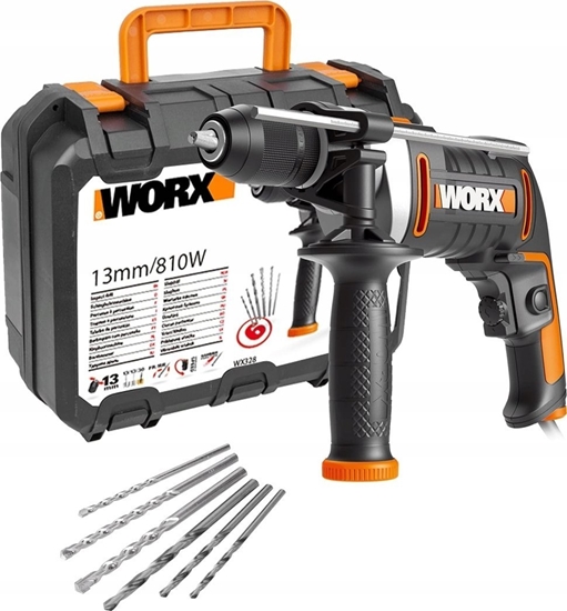 Изображение Wiertarka Worx WX328 810W udarowa