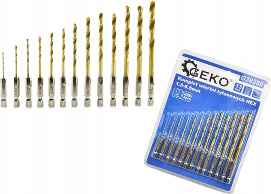 Picture of Wierto Geko Kpl. wierte tytanowych 1,5-6,5mm 13szt. hex (100)