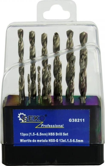 Picture of Wierto Geko KPL.WIERTE SREBRNYCH DO MET.GEKO 1,5-6,5/13SZT(25/100) G38211 GEKO