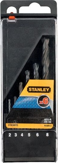 Picture of Wierto Stanley do metalu HSS walcowe 2 4 5 3 6 8mm zestaw (STA56010)