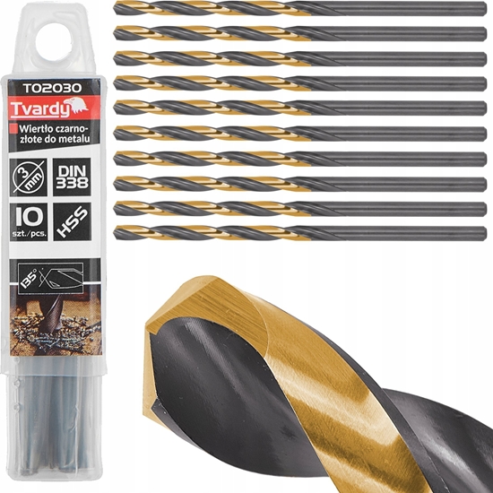 Picture of Wierto Tvardy Wierto czarno-zote do metalu HSS 3.00mm (10/300/3000)