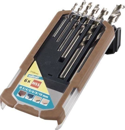 Изображение Wierto Wolfcraft Zestaw wierte do drewna 3 - 10 mm Wolfcraft - professional [6 szt.]