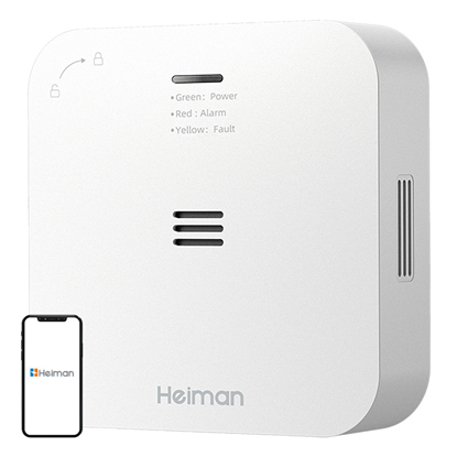 Attēls no Wireless Alarm CO Heiman HM-720ES-W Interlinked