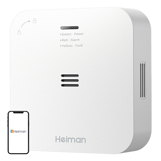 Picture of Wireless Alarm CO Heiman HM-720ES-W Interlinked
