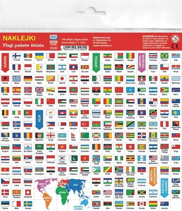 Picture of Wydawnictwo Jako Naklejki. Flagi pastw wiata
