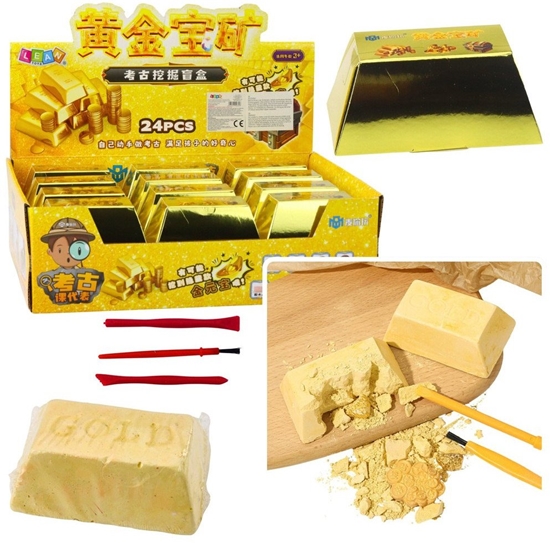 Picture of Wykopaliska Sztabka Zota Zestaw Archeologiczny Kamienie Narzdzia LEAN TOYS