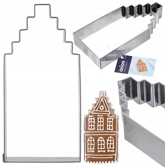 Изображение Wykrawacz do ciastek stalowy domek 12 cm