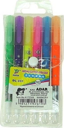 Изображение Wymazywalne markery z gumk 6 kolorów