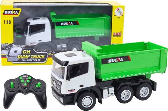 Изображение Wywrotka Ciarówka Zdalnie Sterowana RC 1:18 Zielona