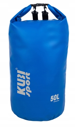Attēls no Wodoodporna Torba Worek Wodoszczelny na ód Kajak Niebieski KUBISPORT 50 l
