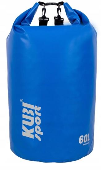 Picture of Wodoodporna Torba Worek Wodoszczelny na ód Kajak Niebieski KUBISPORT 60 l