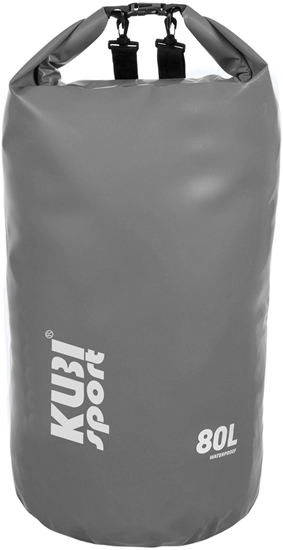 Picture of Wodoodporna Torba Worek Wodoszczelny na ód Kajak Szary KUBISPORT 80 l