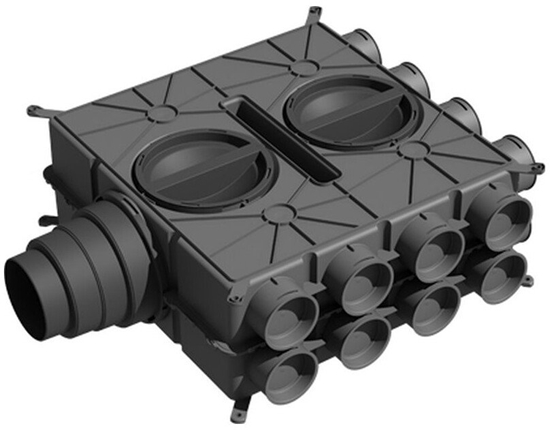 Picture of Wolf air distributor DN 125-180 16 nozzles DN75 with 8 caps