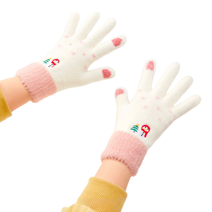 Picture of Women's winter telephone gloves with a snowman and