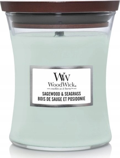 Picture of Woodwick Sagewood & Seagrass Vase (alavijas ir jrol) - 275,0 g