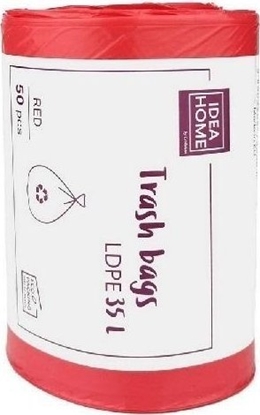 Picture of Worki na mieci 35l czerwone 50szt