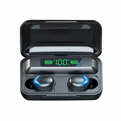 Picture of WoW 5C Sport & Leisure Super-Fit TWS Bluetooth 5.1 Stereo Earphones with HD Mic LED charging USB